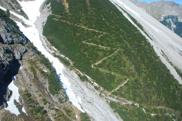 Vue Panoramique Sur Belles Collines Verdoyantes — Photo