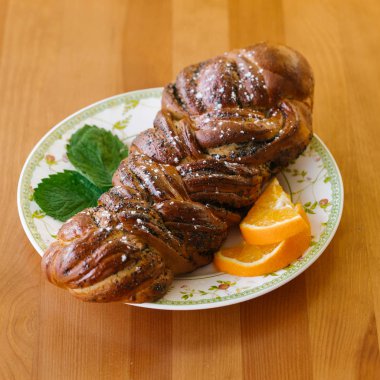 Ev yapımı taze pişmiş ekmek görünümü kapatın