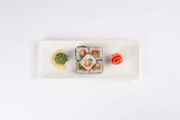 Rollos Tradicionales Sushi Japonés —  Fotos de Stock