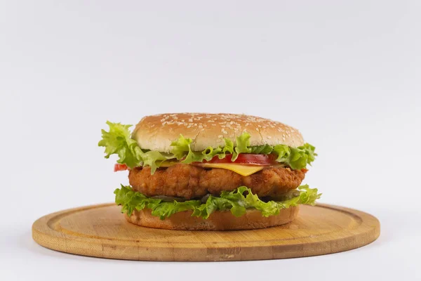 Cheeseburger Närbild — Stockfoto