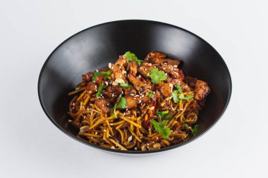 İştah açıcı Japon şehriye, yakın çekim