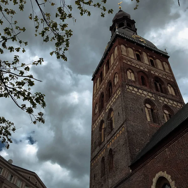 Blick Auf Traditionelle Gebäude Stadtbild Von Riga Lettland — Stockfoto