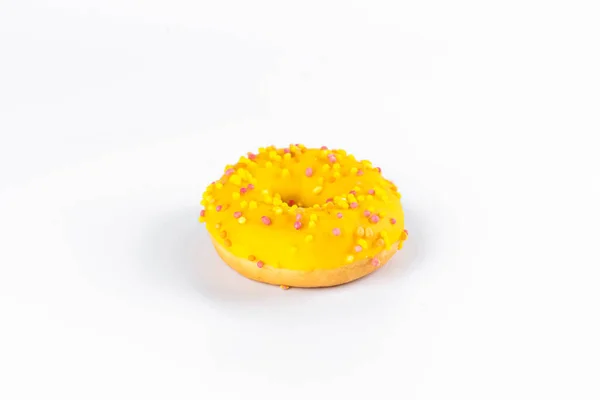 Donut Een Witte Achtergrond — Stockfoto