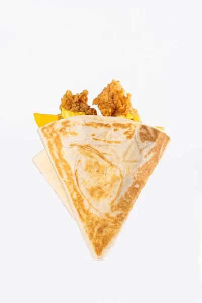 Nahaufnahme Einer Leckeren Und Knusprigen Tortilla Chips — Stockfoto