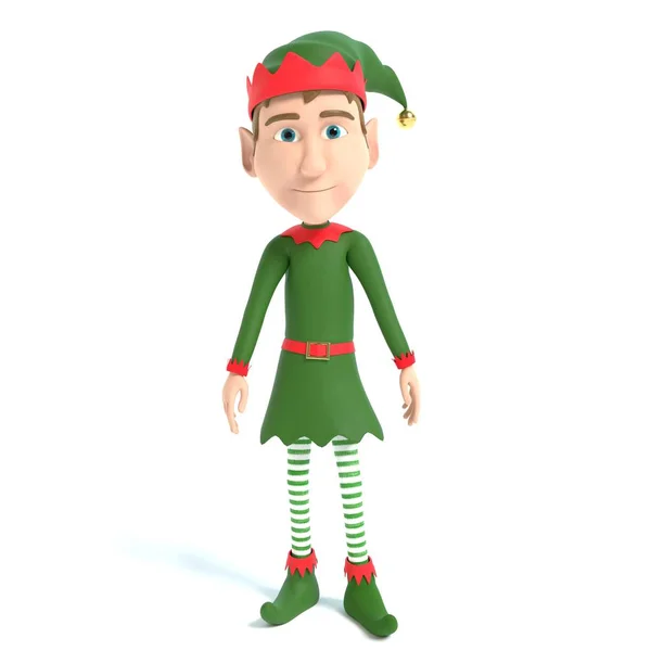 Illustratie Van Een Kerst Elf — Stockfoto