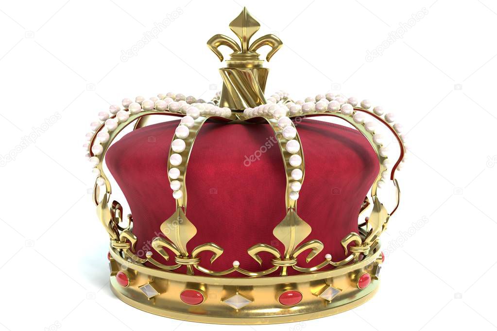 3d illustration of a royal crown