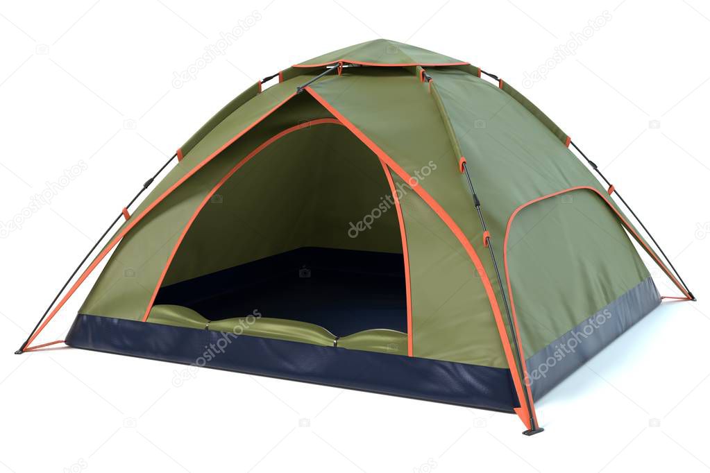 3d illustration of a camping tent