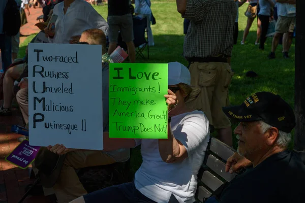 Cumartesi Haziran 2018 Washington Protestocular Binlerce Lafayette Square Yakınındaki Beyaz — Stok fotoğraf