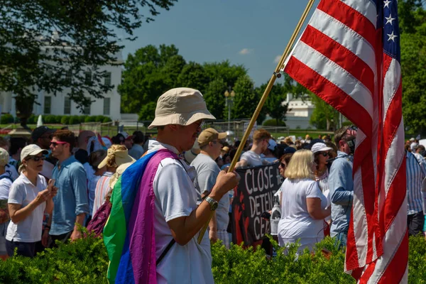 Szombat Június 2018 Washington Tüntetők Ezrei Gyűlt Össze Lafayette Square — Stock Fotó