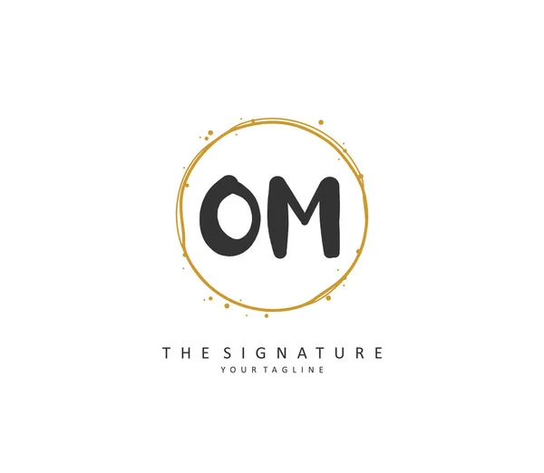 Initial Letter Handwriting Signature Logo Concept Handwriting Initial Logo Template — Stock Vector