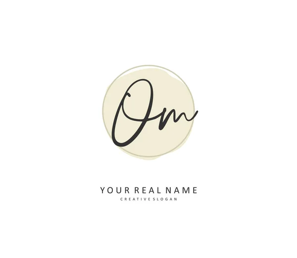 Initial Letter Handwriting Signature Logo Concept Handwriting Initial Logo Template — 스톡 벡터