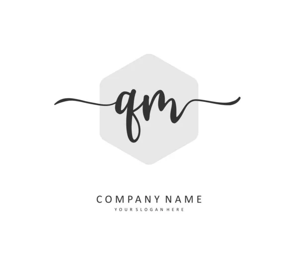 Initial Letter Handwriting Signature Logo Concept Handwriting Initial Logo Template — Stock Vector