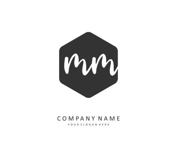 Initial Letter Handwriting Signature Logo Concept Handwriting Initial Logo Template — Stock vektor