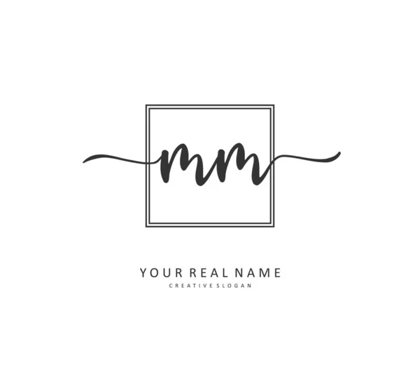 Initial Letter Handwriting Signature Logo Concept Handwriting Initial Logo Template — 스톡 벡터