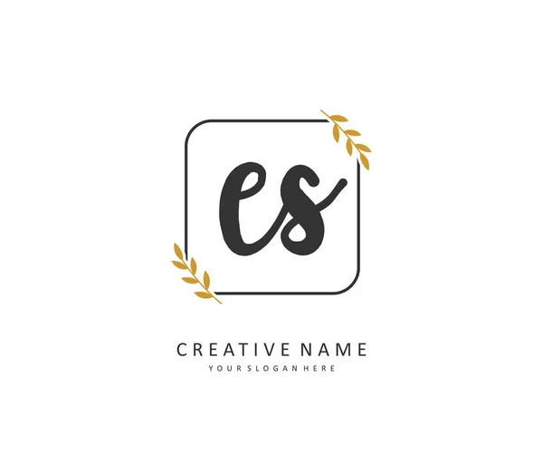 Initial Letter Handwriting Signature Logo Concept Handwriting Initial Logo Template — 스톡 벡터