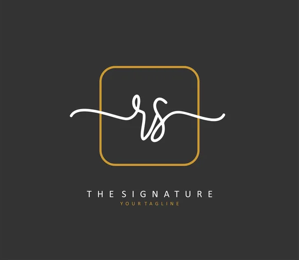 Initial Letter Handwriting Signature Logo Concept Handwriting Initial Logo Template — Stock Vector