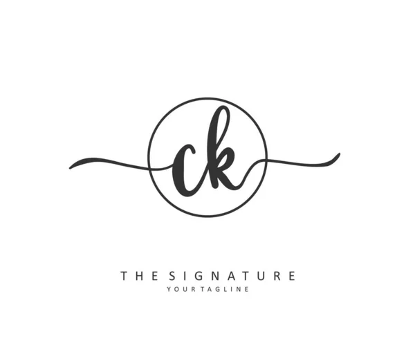 Ursprunglig Bokstav Handstil Och Signatur Logotyp Ett Koncept Handstil Ursprungliga — Stock vektor
