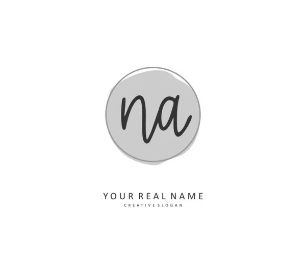 Initial Letter Handwriting Signature Logo Concept Handwriting Initial Logo Template — 스톡 벡터