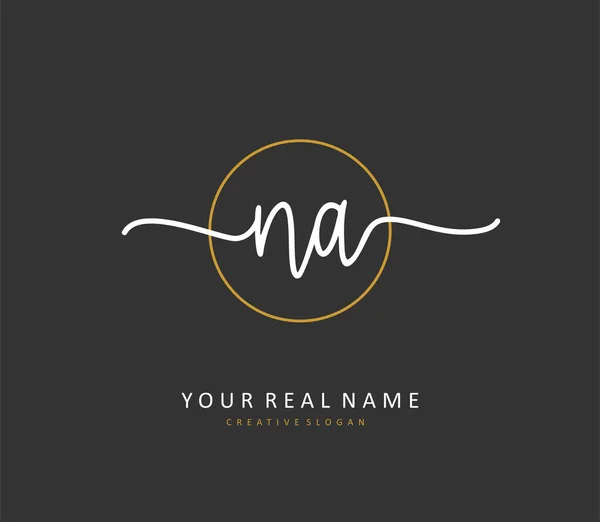 Initial Letter Handwriting Signature Logo Concept Handwriting Initial Logo Template — 图库矢量图片