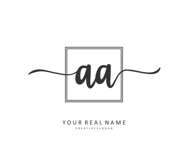 Initial Letter Handwriting Signature Logo Concept Handwriting Initial Logo Template — 스톡 벡터