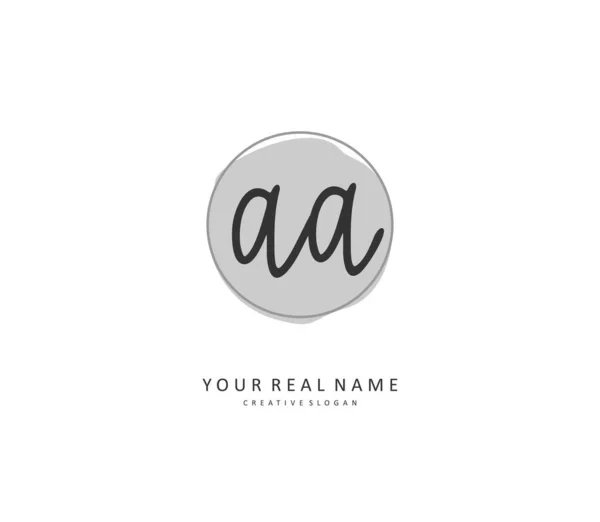 Initial Letter Handwriting Signature Logo Concept Handwriting Initial Logo Template — Stock Vector