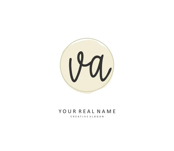 Initial Letter Handwriting Signature Logo Concept Handwriting Initial Logo Template — 스톡 벡터