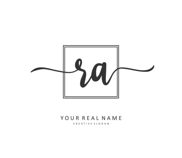 Initial Letter Handwriting Signature Logo Concept Handwriting Initial Logo Template — 스톡 벡터