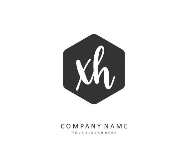 Initial Letter Handwriting Signature Logo Concept Handwriting Initial Logo Template — 스톡 벡터