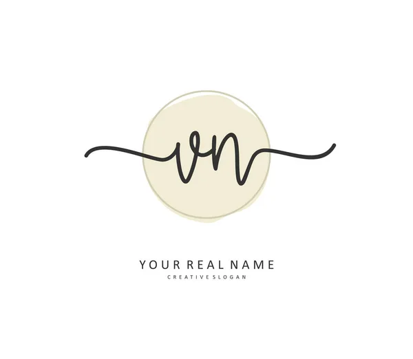 Initial Letter Handwriting Signature Logo Concept Handwriting Initial Logo Template — 图库矢量图片