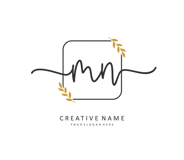 Initial Letter Handwriting Signature Logo Concept Handwriting Initial Logo Template — 图库矢量图片