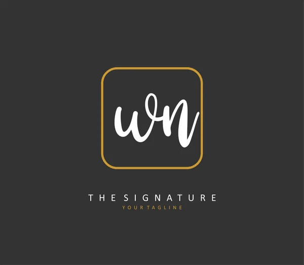 Initial Letter Handwriting Signature Logo Concept Handwriting Initial Logo Template — Stock vektor