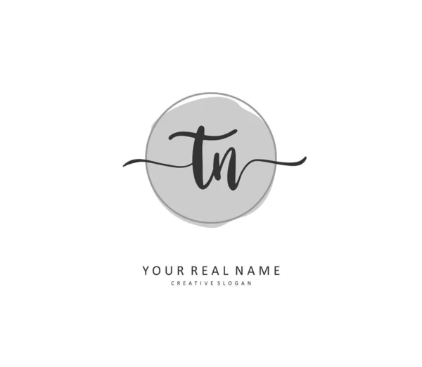 Initial Letter Handwriting Signature Logo Concept Handwriting Initial Logo Template — 图库矢量图片