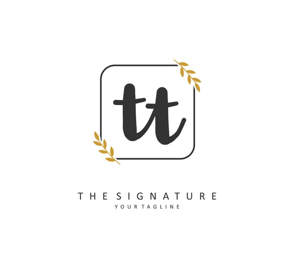 Initial Letter Handwriting Signature Logo Concept Handwriting Initial Logo Template — Stock vektor