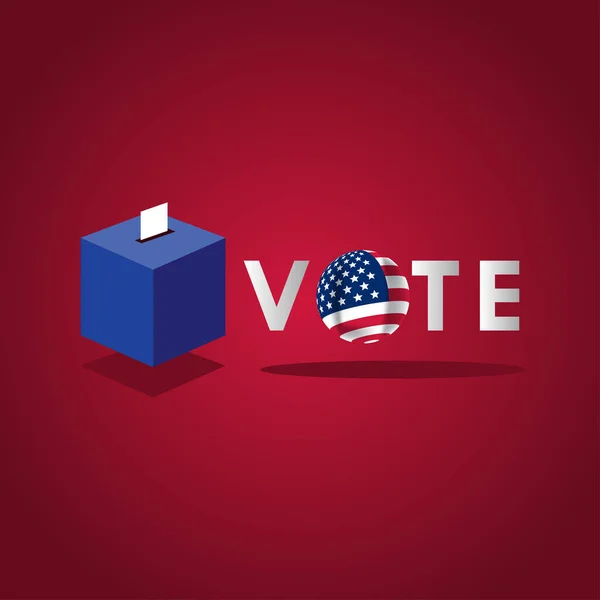 アメリカ合衆国大統領選挙2020 バナープリント用ベクトルデザイン — ストックベクタ