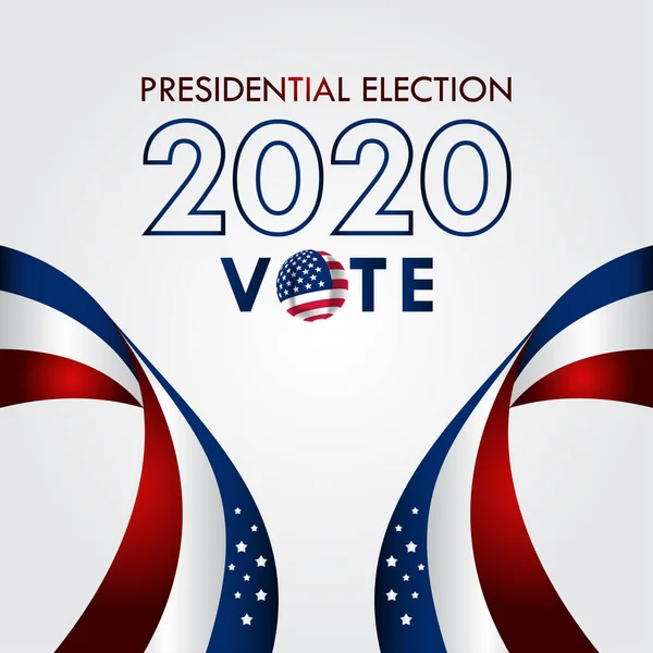 Diseño Vectores Elecciones Presidenciales Los Estados Unidos América 2020 Para — Vector de stock