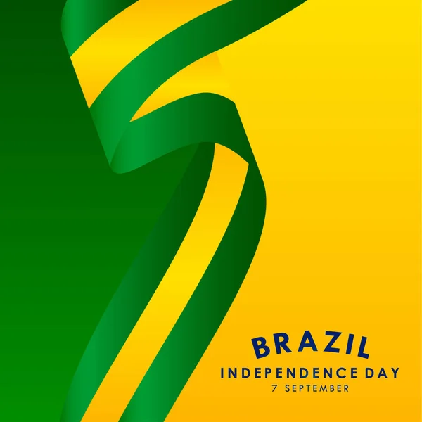 Diseño Vectorial Del Día Independencia Brasil Para Impresión Pancartas Fondo — Archivo Imágenes Vectoriales