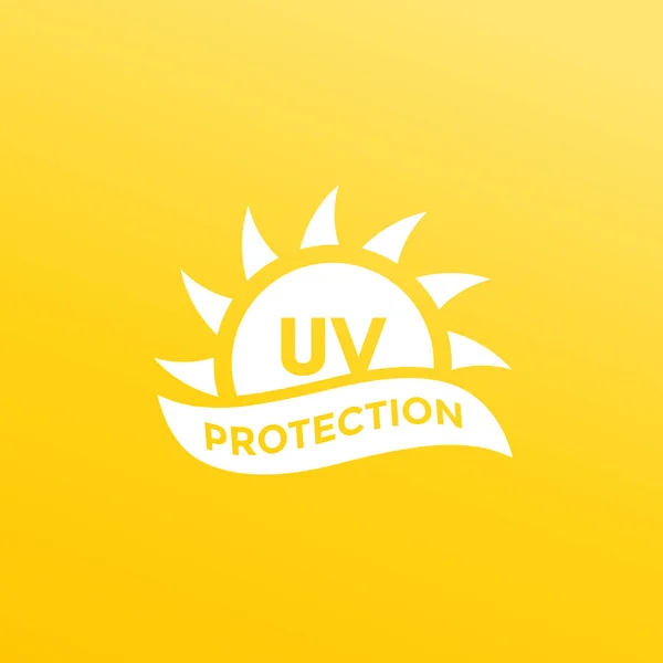 Icono de protección UV, luz ultravioleta — Archivo Imágenes Vectoriales