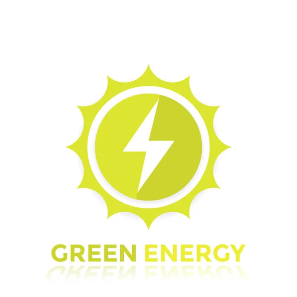 Zelená energie vektorové logo design — Stockový vektor
