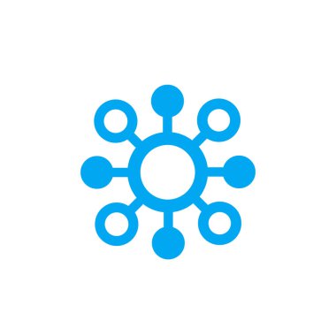 molekül kutsal kişilerin resmi, vektör piktogram beyaz