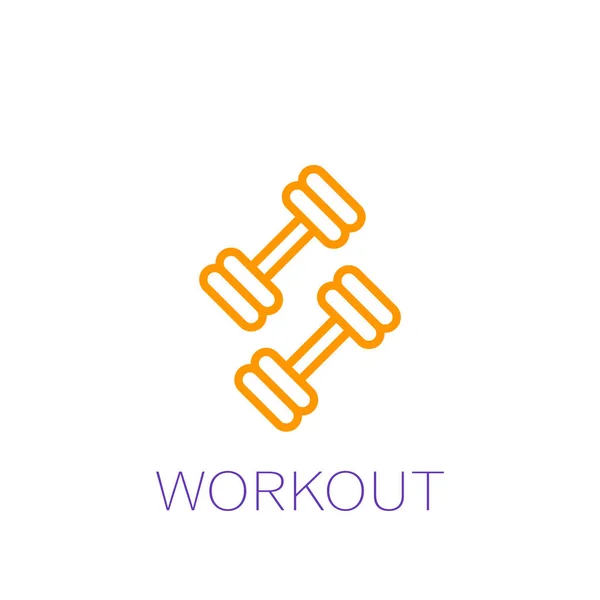 Workout vector icon — Stock Vector