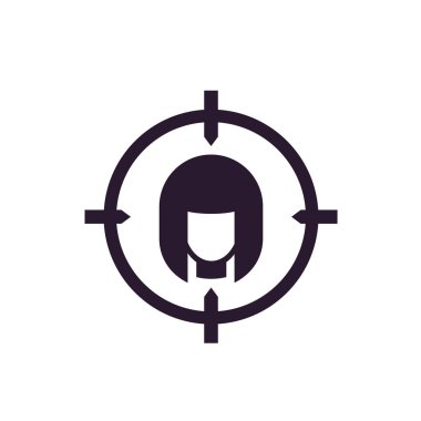 Hedef izleyici simgesi Beyaz