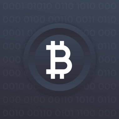 Bitcoin vektör simgesi