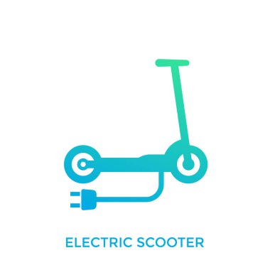 Scooter, elektrikli ulaşım kutsal kişilerin resmi üstünde beyaz tekme