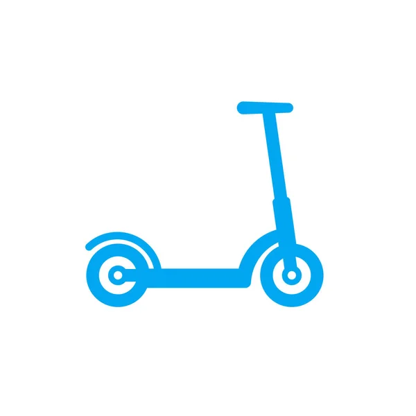 Kick scooter icon isolated on white — Stock Vector