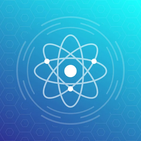 Atom アイコン、ベクトル記号 — ストックベクタ