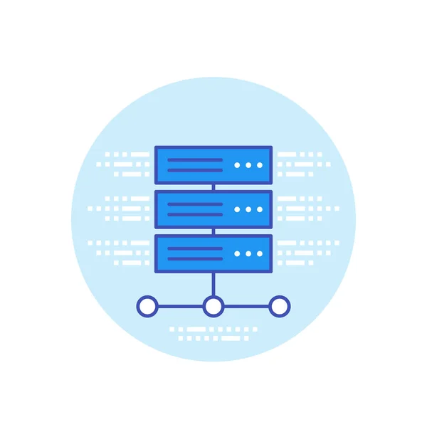 Szerverhosting Vektor Ikon Eps Fájl Könnyű Hoz Sajtó Alá Helyez — Stock Vector