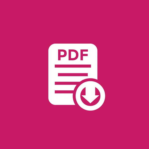 Pdf Dokument herunterladen Vektorsymbol — Stockvektor