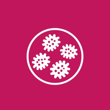 mikroplar, mikroorganizmaların simge vektör