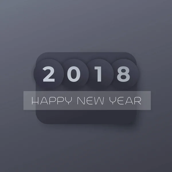 С Новым 2018 годом — стоковый вектор