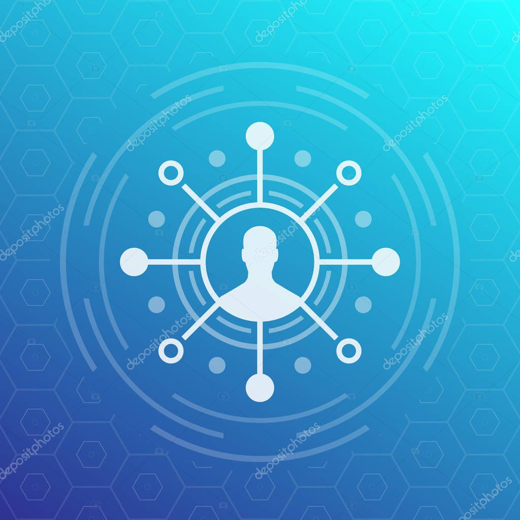 Shareholder, investor icon, eps 10 file, easy to edit